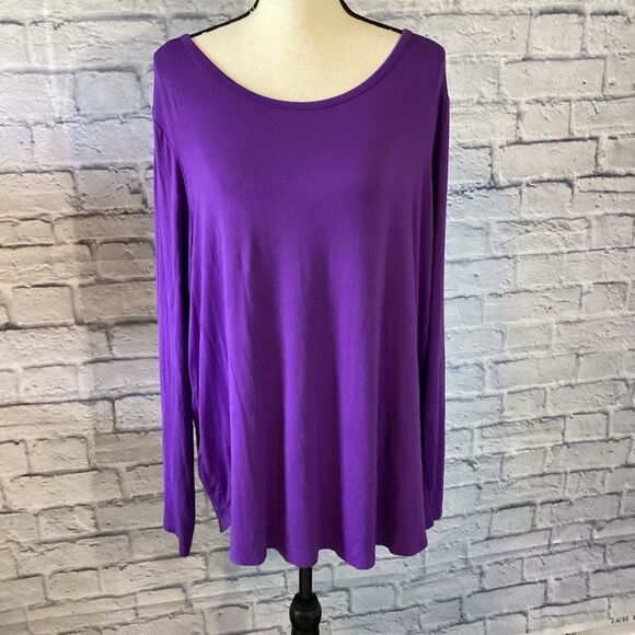 Lane Bryan - Purple Women's Long Sleeve Top - 18/20 - Picture 1 of 5